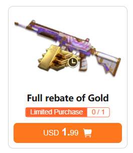 خرید آفر Full rebate of Gold بلاد استرایک