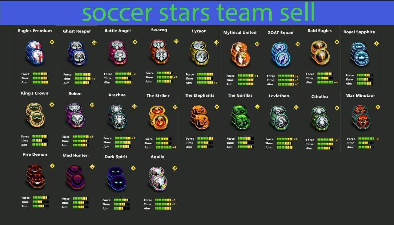 عکس مهره های ساکر استارز