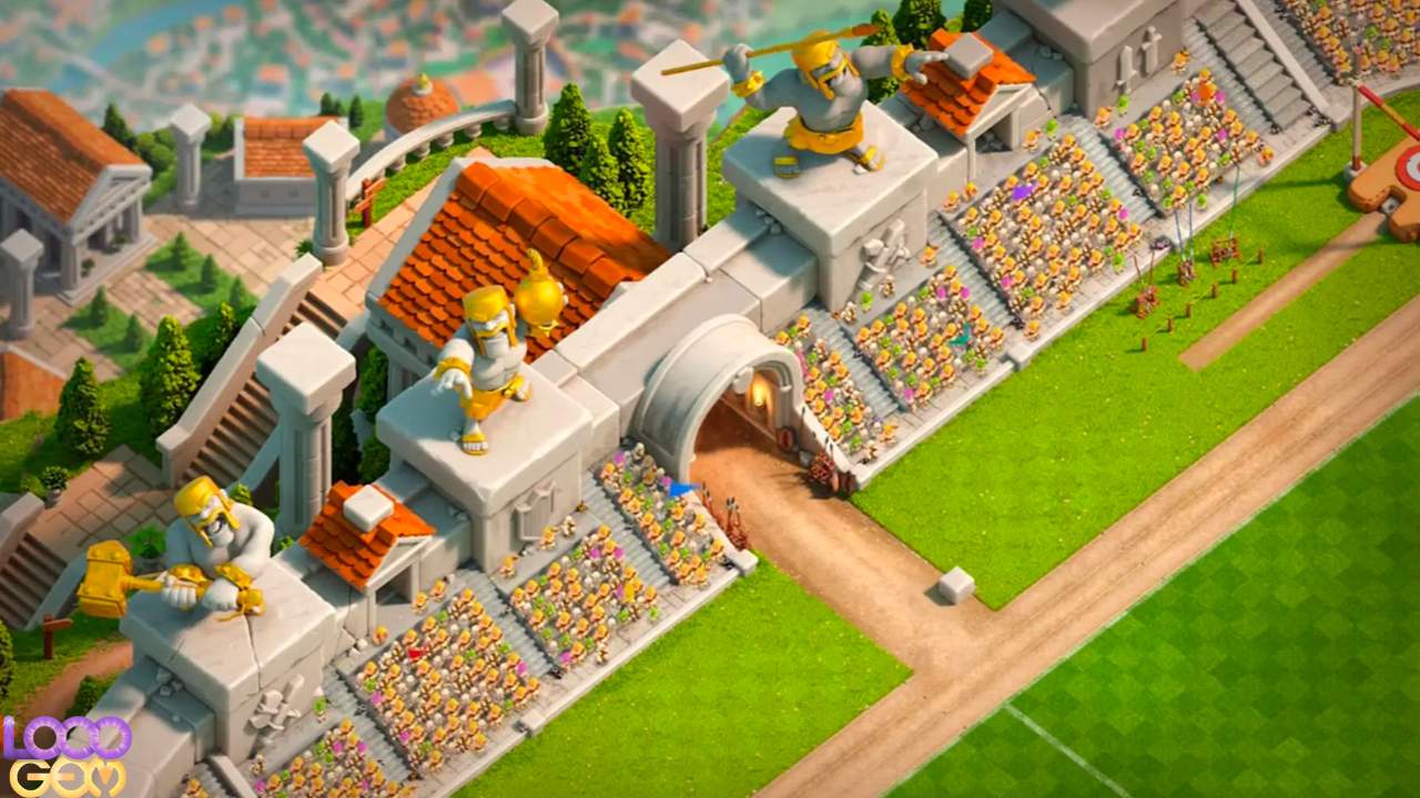 منظره استادیوم بازی های کلش اف کلنز