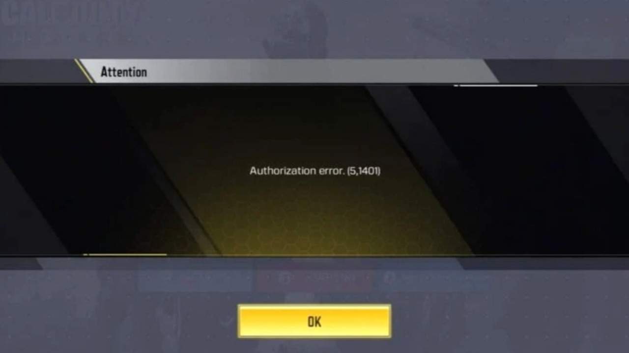 خطای ورود به اکانت کالاف