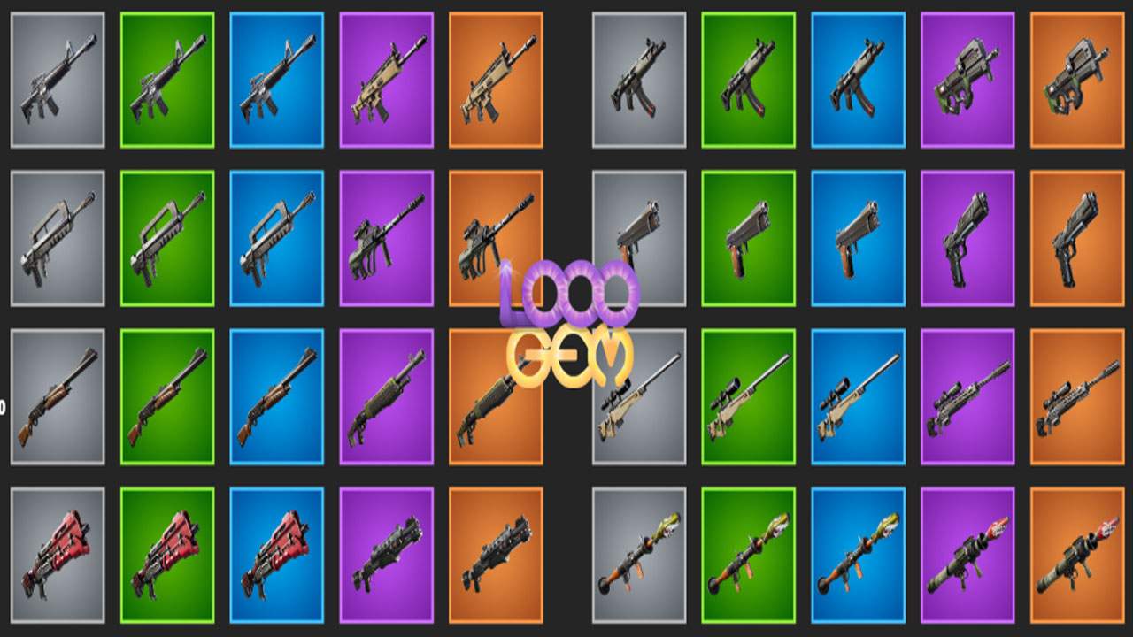 اسلحه‌های بازی فورتنایت