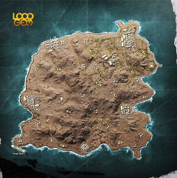 نقشه بازی پابجی موبایل